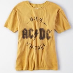 yellow ac dc shirt